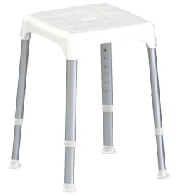 Accessori Bagno- Sgabello da doccia regolabile, quadrato