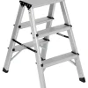 Scale E Sgabelli- Sgabello essenza in alluminio con doppia salita e portata massima 150 kg 60x41x65,4 cm