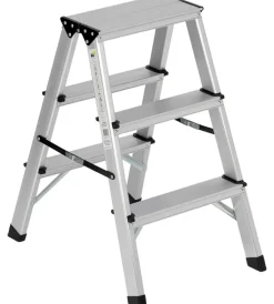 Scale E Sgabelli- Sgabello essenza in alluminio con doppia salita e portata massima 150 kg 60x41x65,4 cm