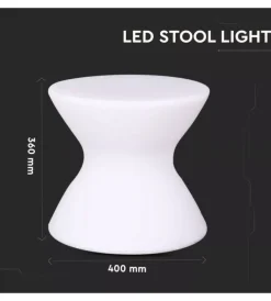 Illuminazione Per Esterno|Sgabello luminoso led ricaricabile rgb 3w