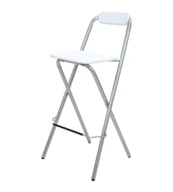 Best Sgabello pieghevole bianco 48,5x48x97 cm Sedie E Sgabelli