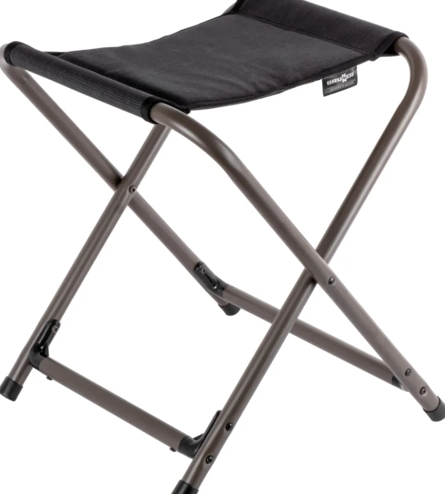 Campeggio-Brunner Sgabello pieghevole da campeggio "phantom stool" in alluminio e licotex grigio 27x40x45 cm