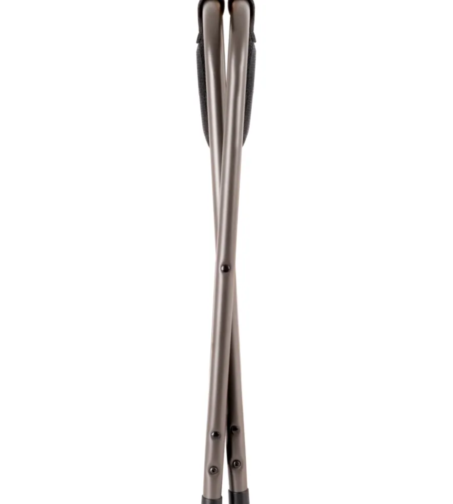 Campeggio-Brunner Sgabello pieghevole da campeggio "phantom stool" in alluminio e licotex grigio 27x40x45 cm