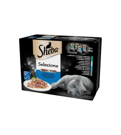 Sheba - multipack umido per gatti in salsa 12 pz Alimenti Umido Gatto