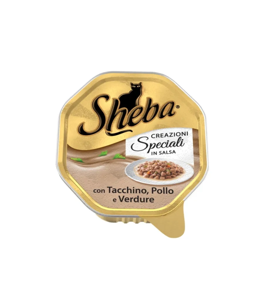 Alimenti Umido Gatto- Sheba creazioni in salsa con tacchino pollo e verdure