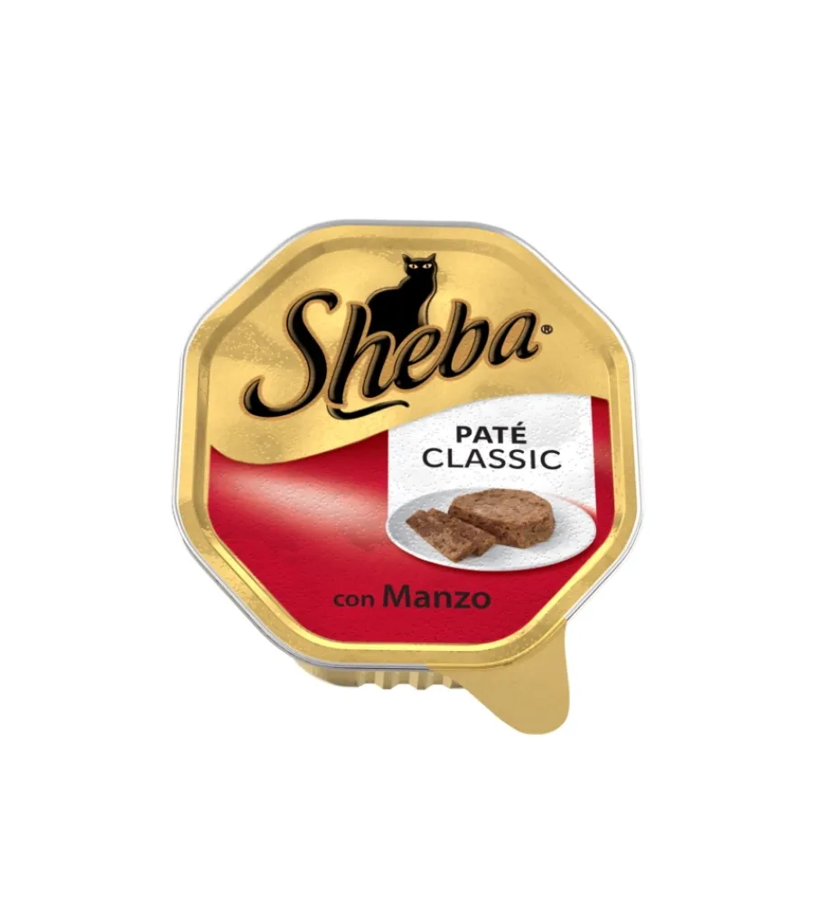 Alimenti Umido Gatto- Sheba pate' classico con manzo