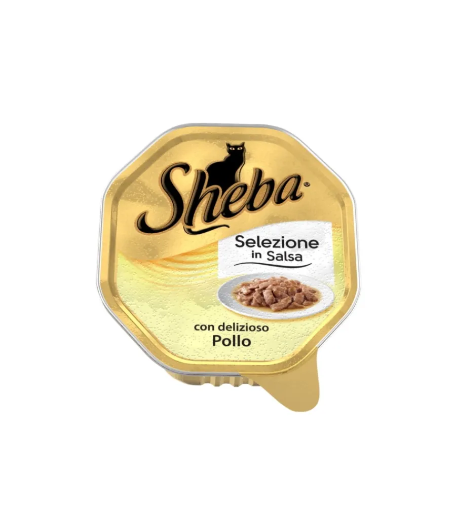 Alimenti Umido Gatto- Sheba selezione in salsa con gustoso agnello e pollo