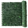 Reti, Recizioni E Cancelli Per Giardino- Siepe artificiale essenza in pvc con foglie lauro 2000x100 cm