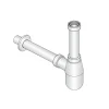 Sifoni|Sifone a bottiglia 1 1/4" in abs cromato, per bagno