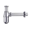 Sifoni- Sifone a bottiglia 1 1/4" in ottone cromato, per bagno