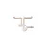 Sale Sifone salvaspazio a “s” 2 vasche 1 1/2" x 40 mm., per cucina Sifoni