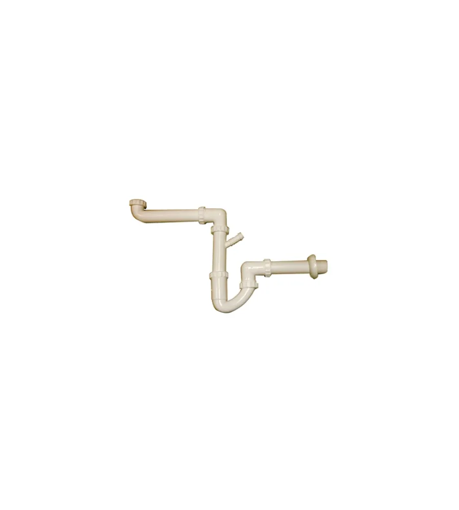 Sifoni- Sifone salvaspazio a “s” 1 vasca 1 1/2" x 40 mm., per cucina