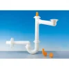 Sifone salvaspazio "lira" a "s" 1 vasca 1 1/2" x 40 mm., per cucina Sifoni
