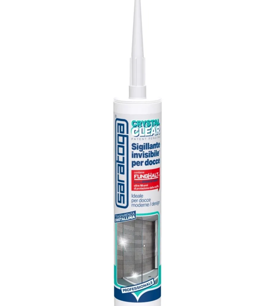 Siliconi E Sigillanti-Saratoga Sigillante invisibile per docce crystal clear - 310 ml.