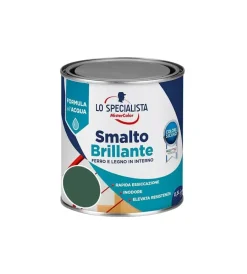 Outlet Smalto acqua brillante 0,5 lt. verde scuro Smalti All' Acqua