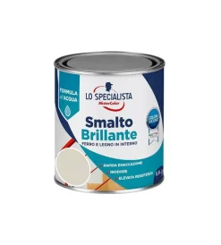 Smalti All' Acqua|Smalto acqua brillante 0,5 lt. bianco ghiaccio