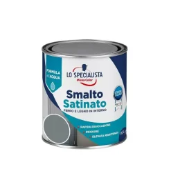 Smalti All' Acqua|Smalto acqua satinato 0,5 lt. grigio perla