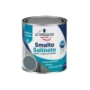 Smalti All' Acqua- Smalto acqua satinato 0,5 lt. grigio scuro