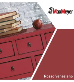 Max Meyer Smalti All' Acqua|Smalto all'acqua acril-poliuretanico "brillante" colore rosso veneziano, 125 ml
