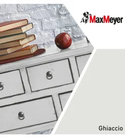 Smalti All' Acqua-Max Meyer Smalto all'acqua acril-poliuretanico "brillante" colore bianco ghiaccio, 125 ml