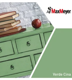 Smalti All' Acqua-Max Meyer Smalto all'acqua acril-poliuretanico "brillante" colore verde cina, 125 ml