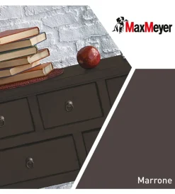 Max Meyer Smalti All' Acqua|Smalto all'acqua acril-poliuretanico "brillante" colore marrone, 2 litri