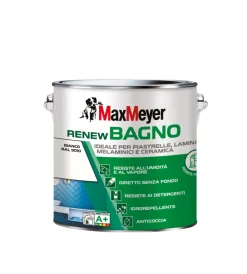 Max Meyer Smalti Speciali|Smalto all'acqua bagno "renew" bianco 2 lt