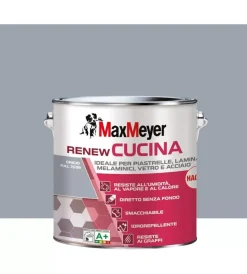 Smalti Speciali-Max Meyer Smalto all'acqua cucina "renew" grigio 2 lt