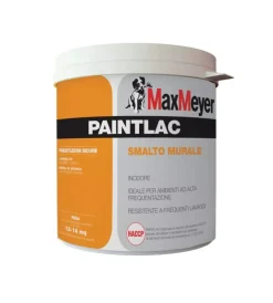 Tintometria|Smalto murale max meyer "paintlac" colore bianco satinato, 1 litro