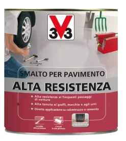 Smalti Speciali-V33 Smalto pavimenti alta resistenza - bianco - litri 0,5