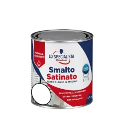 Smalti A Solvente|Smalto solvente satinato 0,5 lt. bianco