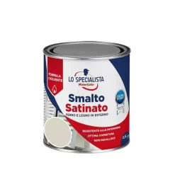 Smalto solvente satinato 0,5 lt. bianco ghiaccio Smalti A Solvente