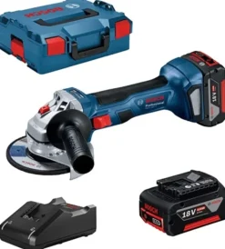 Bosch Smerigliatrici|Smerigliatrice angolare a batteria gws 18v-7 125mm con 2 batterie 18v 4ah professionale blu