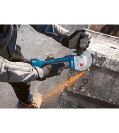 Bosch Smerigliatrici|Smerigliatrice angolare a batteria gws 18v-7 125mm con 2 batterie 18v 4ah professionale blu