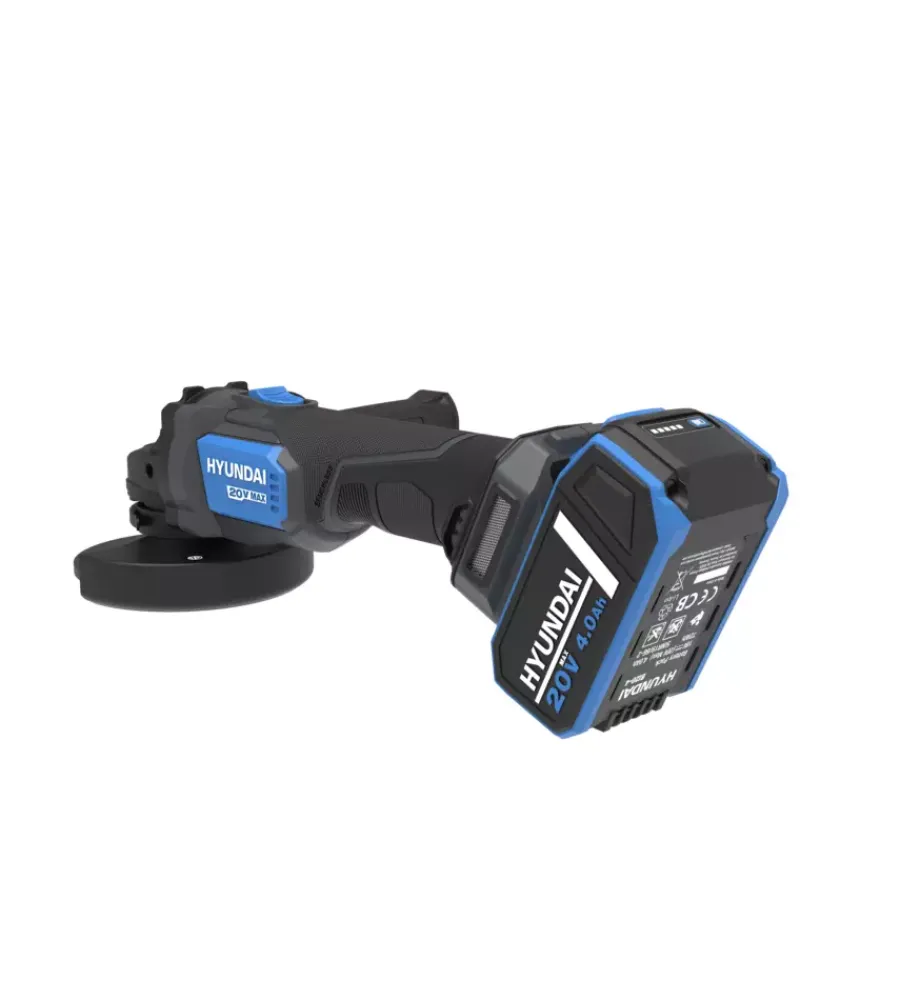 Hyundai Smerigliatrici|Smerigliatrice angolare a batteria disco 125 mm 20v, solo corpo macchina - cod. 25858