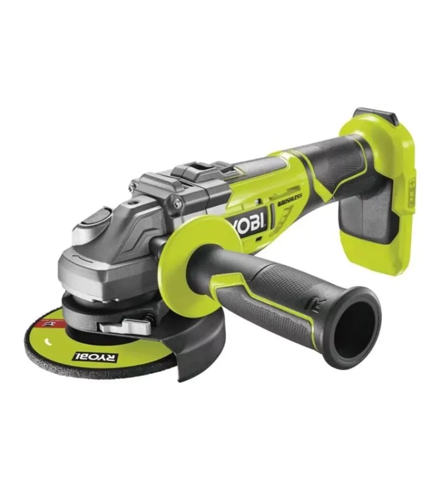 New Smerigliatrice angolare brushless a batteria "r18ag-0" 125mm 18v, solo corpo macchina Smerigliatrici