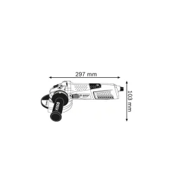 Smerigliatrici-Bosch Smerigliatrice angolare gws13-125ci 125mm 1300w professionale blu
