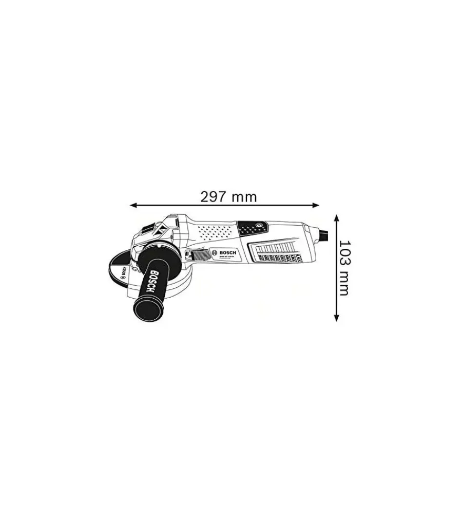 Smerigliatrici-Bosch Smerigliatrice angolare gws13-125ci 125mm 1300w professionale blu
