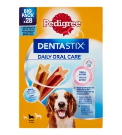 Stick-Pedigree Snack igiene orale per cani di taglia media "dentastix", 28 pezzi