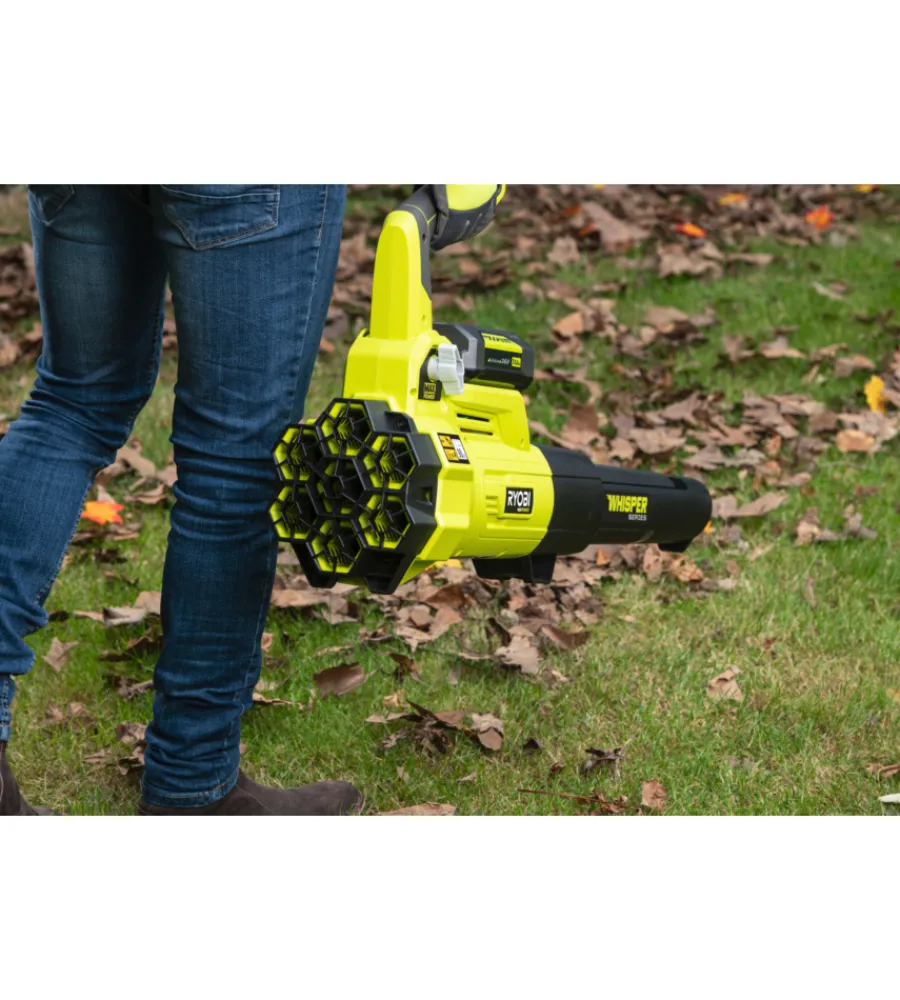 Soffiatori E Aspiratori-Ryobi Soffiatore a batteria con turbine jet "ry36blxa-140p" batterie incluse 2x4ah 36v