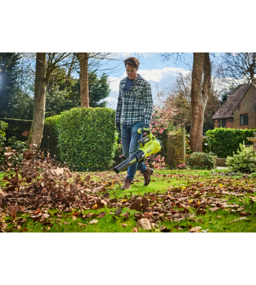 Soffiatori E Aspiratori-Ryobi Soffiatore a batteria con turbine jet "ry36blxa-140p" batterie incluse 2x4ah 36v
