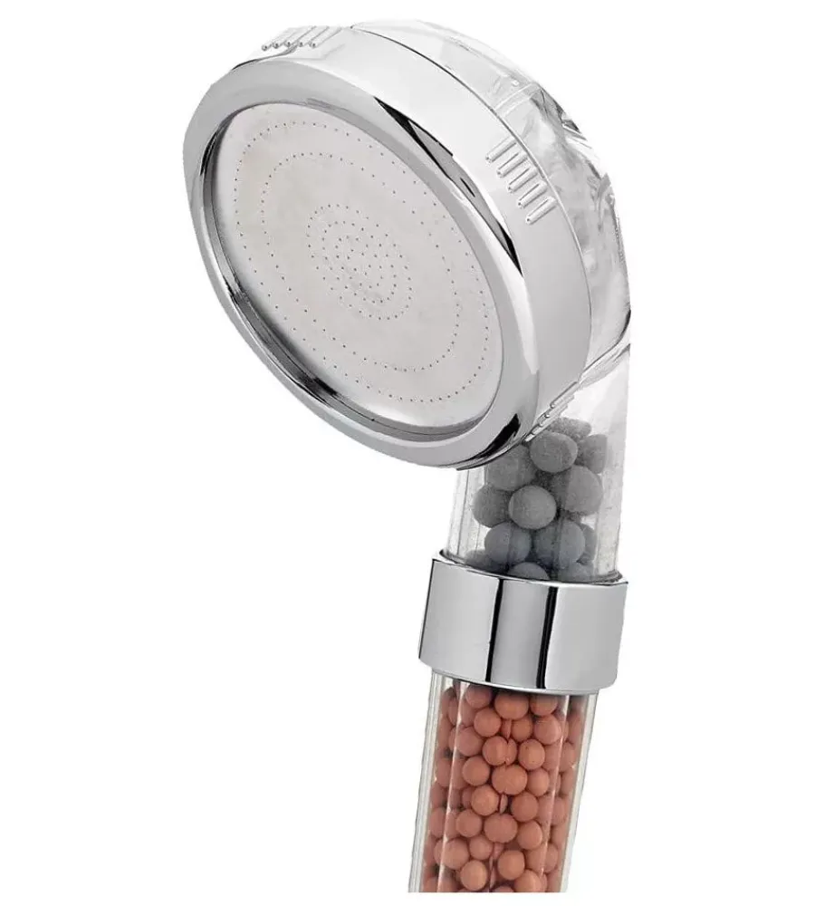 Docce E Accessori- Soffione doccia relax con sali minerali, ø 8 cm