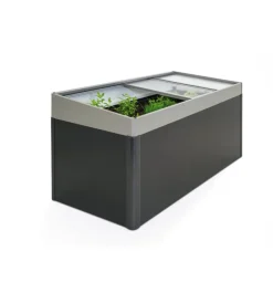 Coltivazione E Cura-Biohort Sopralzo dell'aiuola rialzata 2x1 grigio quarzo metallizzato - . 68013