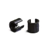 Accessori- Sottopiede a pinza nero ø 24 - 26 mm. con perno 8 pz.