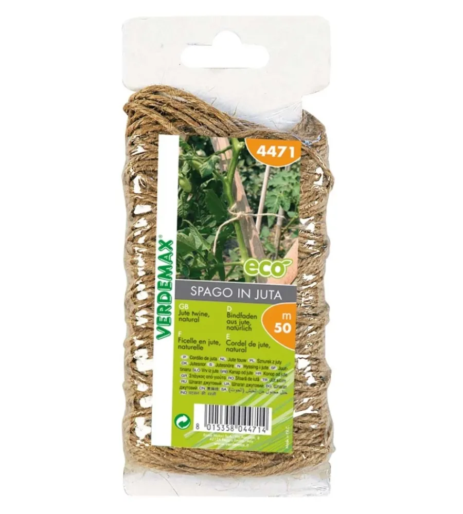 Verdemax Coltivazione E Cura|Spago juta blister m50 naturale