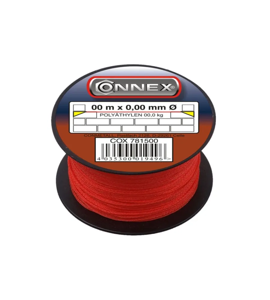 Strumenti Di Misurazione- Spago per muratore in polietilene rosso ø 1,7 mm. 100 mt.