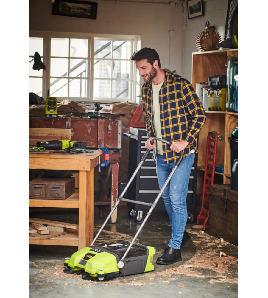 Outlet Spazzatrice a batteria "r18sw3-0" 18v, solo corpo macchina Attrezzatura Giardinaggio