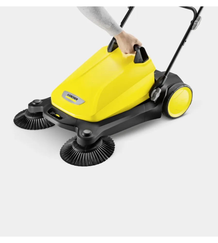 Outlet Spazzatrice manuale "s4" con una spazzola laterale raggio 51 cm 20 l Attrezzatura Giardinaggio