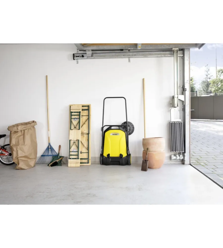 Outlet Spazzatrice manuale "s4" con una spazzola laterale raggio 51 cm 20 l Attrezzatura Giardinaggio