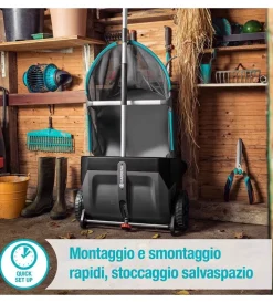 Online Spazzatrice raccogli foglie manuale "3565-20" larghezza lavoro 49 cm Attrezzatura Giardinaggio